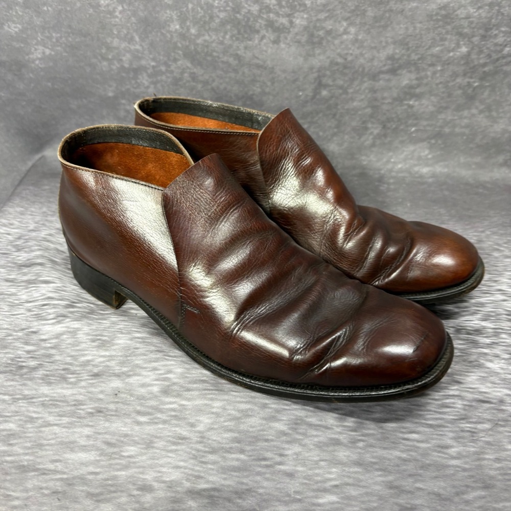 Bally of Switzerland Extra Souple Wing Brown Leather Slip On Shoes Size 9.5